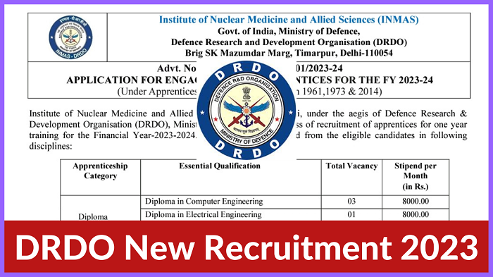 DRDO New Recruitment 2023 Update