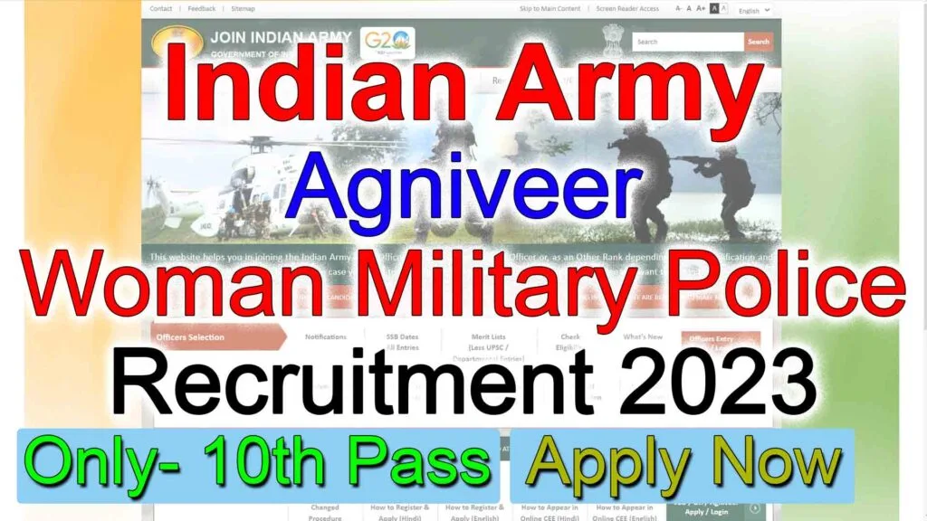 
Indian-Army-Agniveer-Women-Military-Police-Recruitment-2023