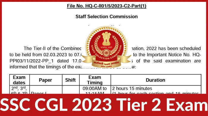 SSC CGL Exam 2023 Tier 2